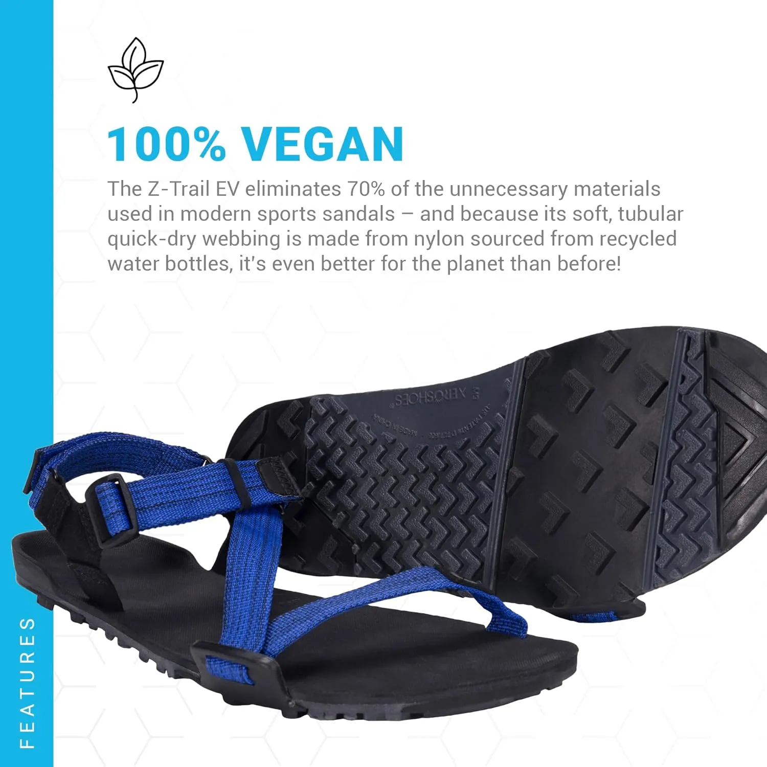 Xero Shoes Men's Z-Trail EV Barefoot Hiking Sandals