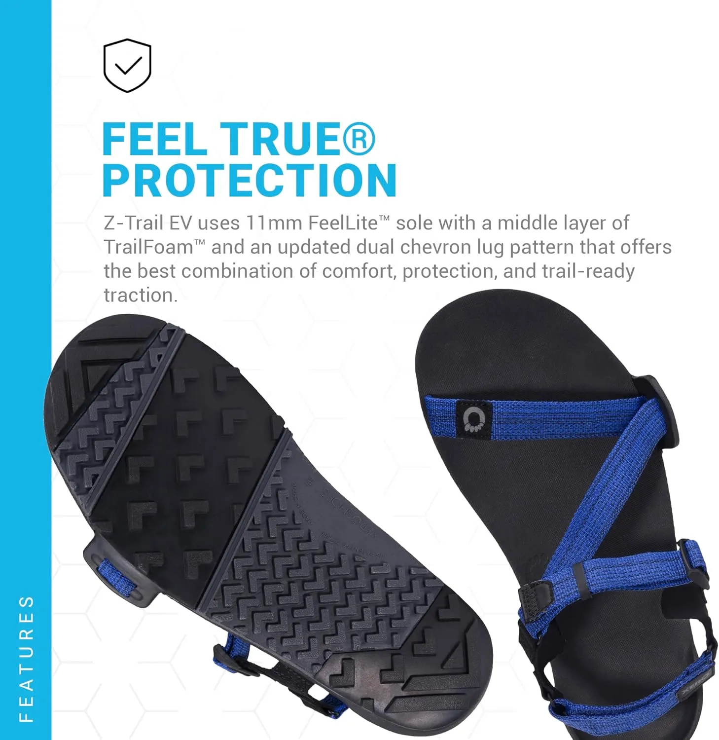 Xero Shoes Men's Z-Trail EV Barefoot Hiking Sandals