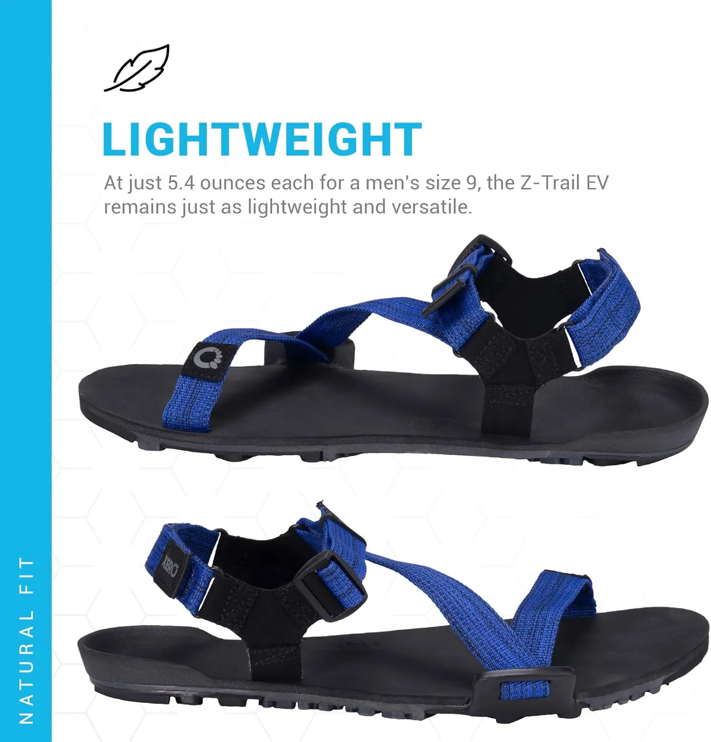Xero Shoes Men's Z-Trail EV Barefoot Hiking Sandals
