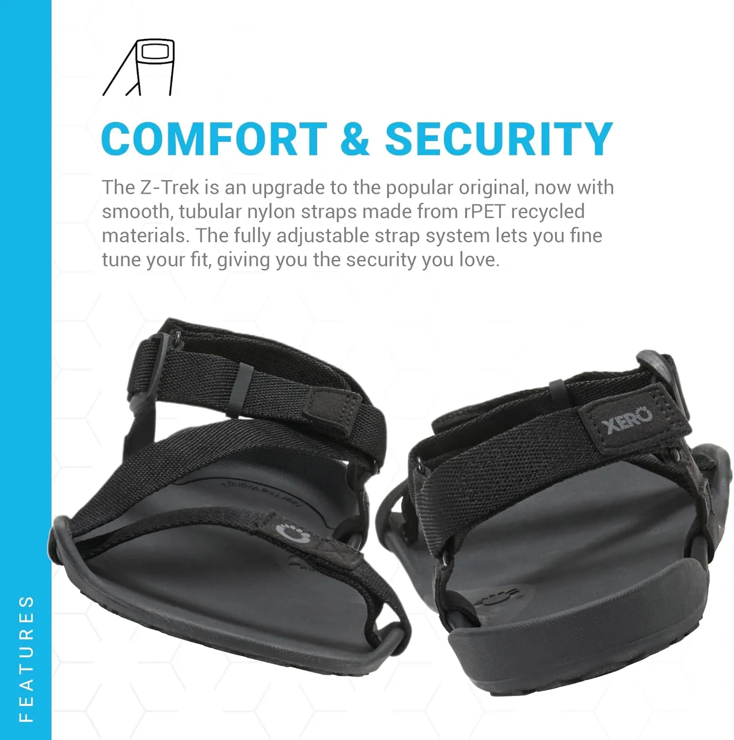 Xero Shoes Men's Z-Trek Barefoot Hiking Sandals