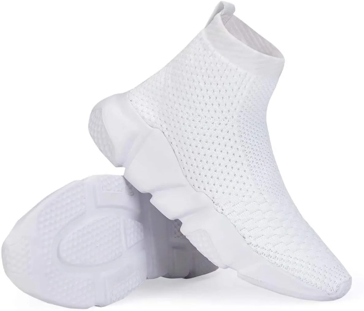 YAVY Kids Sneakers for Boys Tennis Shoes Girls Sock Sneakers for Kids Slip on Shoes Breathable high top Athletic Lightweight Walking Running Shoes