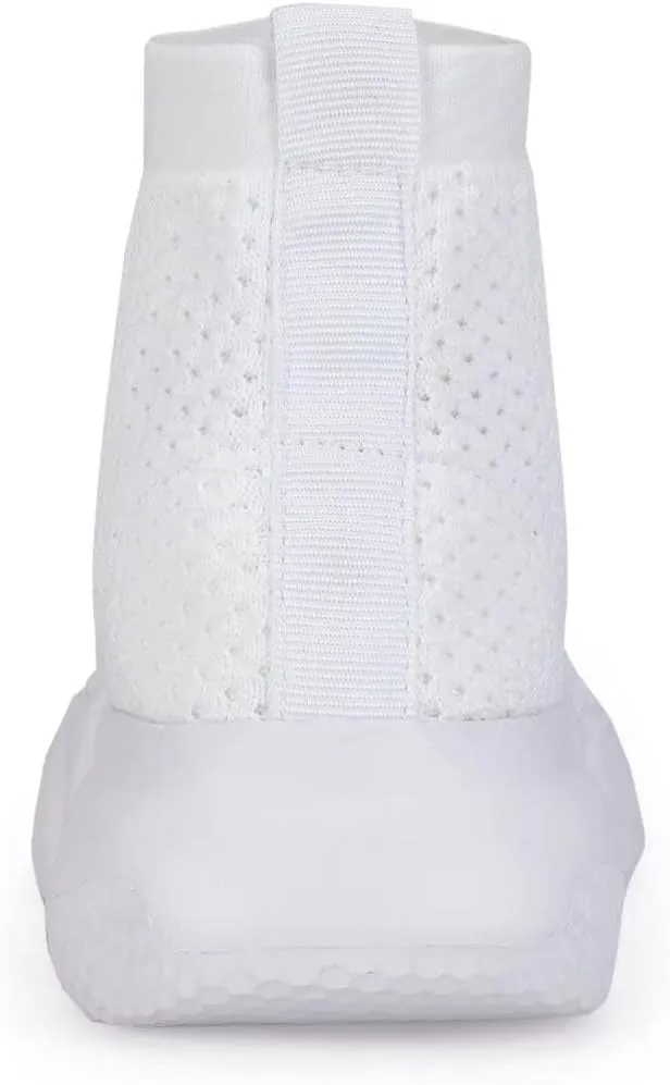 YAVY Kids Sneakers for Boys Tennis Shoes Girls Sock Sneakers for Kids Slip on Shoes Breathable high top Athletic Lightweight Walking Running Shoes