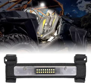 YCHOW-TECH UTV Dome Light Universal Roll Bar Lights w/Magnetic, Rechargeable Interior Light for Polaris Canam Pioneer/Talon Kawasaki Mule/Teryx Arctic Jeep Wrangle