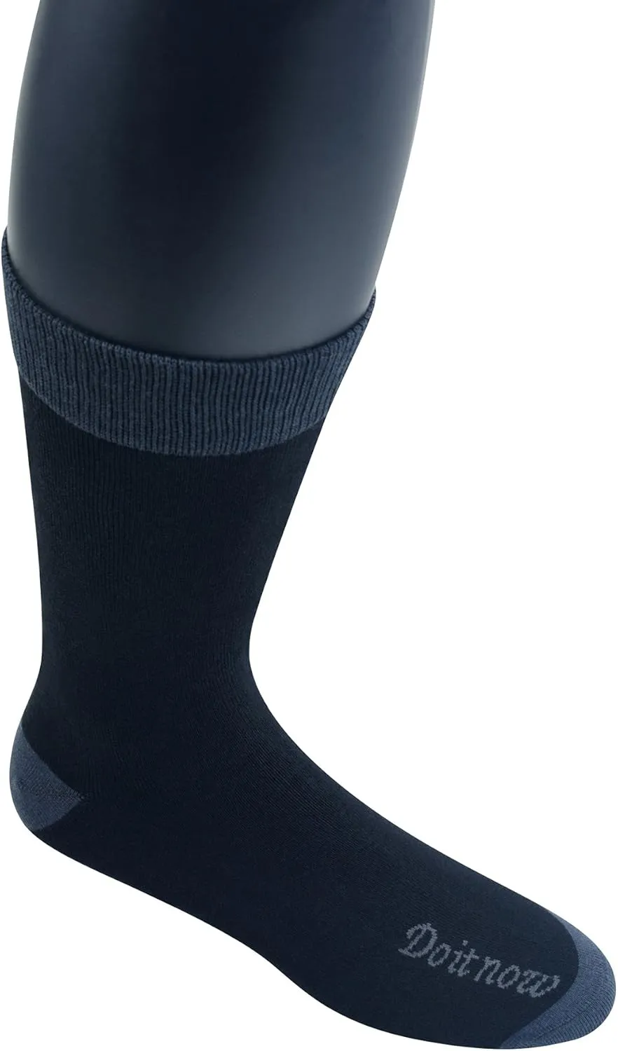Yomandamor Men's Breathable Dress Crew Socks with Seamless Toe,5 Pairs L Size(Sock Size:10-13)