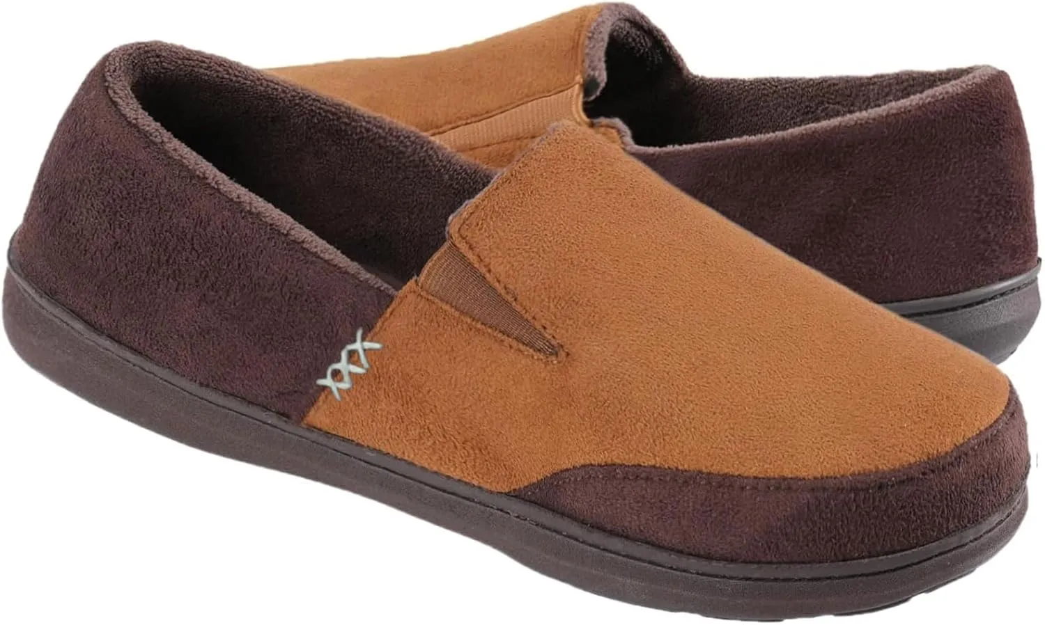 Zigzagger Men's Zermatt Wool-blend Loafer Slippers with Memory Foam Indoor