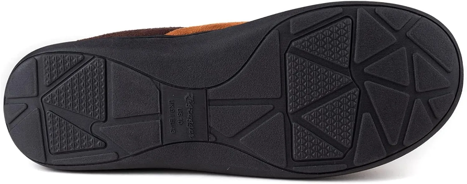 Zigzagger Men's Zermatt Wool-blend Loafer Slippers with Memory Foam Indoor