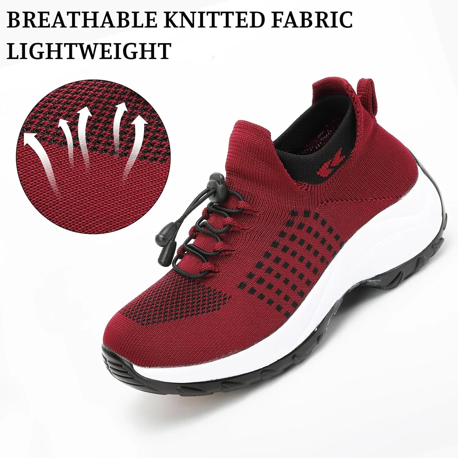 ZWRXW Comfort Wear Orthowear Shoes for Women Men,Arch Support Orthopedic Sneakers Stretch Comfortable Casual Athletic Sneakers Outdoor Lightweight Breathable Walk Shoes